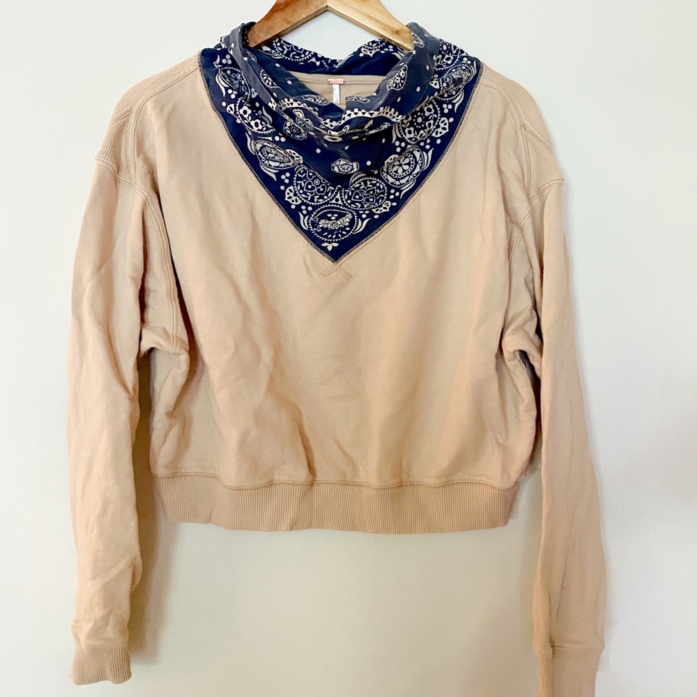 Free people bandana crew neck